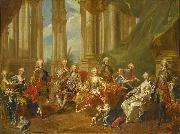 Louis Michel van Loo The family of Philip V in Spain oil painting artist